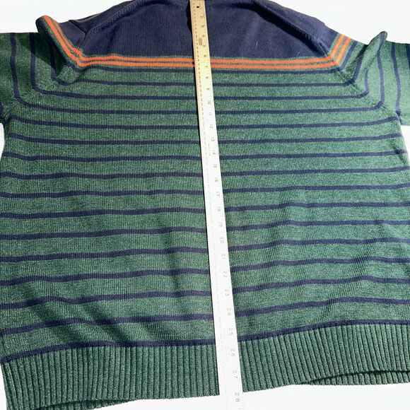 Izod Sweater Men’s‎ XXL Multicolor Stripe Long Sleeve Pullover Knit Classic - Picture 6 of 7